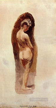 トーマス・イーキンス Painting - 女性のヌードのリアリズム トーマス・イーキンス